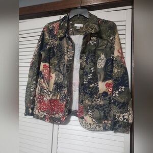 Christopher & Banks Ladies Printed Jacket Large